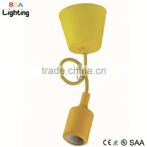 UL E26 Socket Silicone Suspension Lamp, Modern Ceiling Lamp thumbnail-1