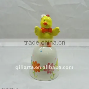 Ceramic Easter Chicken Bells thumbnail-1