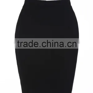 European Style Black Short Pencil Skirt thumbnail-1