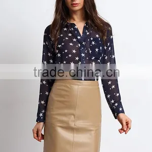 BQ-0031 LATEST SKIRT DESIGN PICTURES MIDI PENCIL SKIRT thumbnail-1