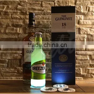 Custom Illuminate Led Bottle Coaster Sticker, Glow Bottle Sticker Quality Choice thumbnail-2