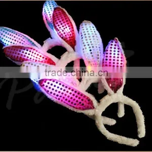 Bar Promotional Led Glow Rabbit Ears Light Bunny Ears thumbnail-3