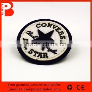 Custom Embroidery Fabric Tags Loop Folded Clothing Woven Label thumbnail-3