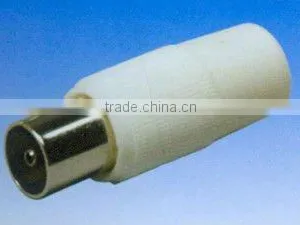 9.5mm TV Plug White ABS Material Rohs Comliant thumbnail-1