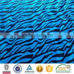 Animal Zebra Black Stripe Printed Velour for Sofa Cushion Pillow Garment thumbnail-5