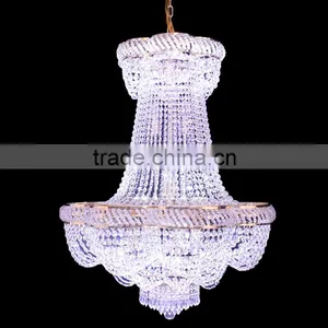 High Ceiling Chandelier Crystal Banquet Hall Lighting for Wedding Decoration thumbnail-2