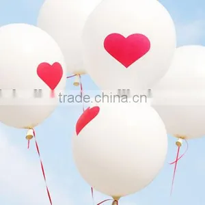 Wholesale 2014 New Good Quality Colourful Wedding Lighted Party Decoration Balloons 12inch 3.2g Heart Printed Latex Balloon thumbnail-1