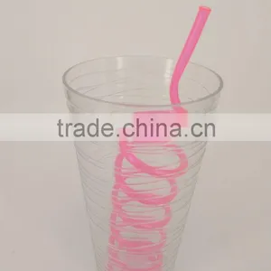 Water Bottle With Single Wall 700ml With Straw thumbnail-3