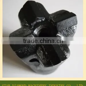 12 Degree Tapered Cross Bit, Hex19/ Hex22/ Hex25 Tapered Rod Bit thumbnail-3