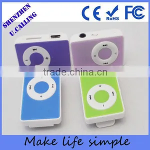 Professional Factory Distribution TF Card Mp3 Player Fashion Clip Mp3 thumbnail-1