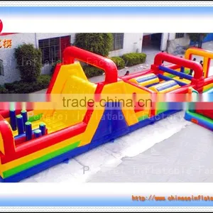 Kids' Paradise Inflatable Obstacle Slide Course/giant Inflatable Children Toy thumbnail-1