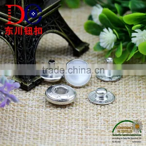 China Manufacture Metal Button Pearl Cover Snap Button for Suit thumbnail-5