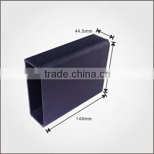 Anodizing Aluminum Electronics Enclosure Heatsink in Black Color thumbnail-2