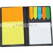Leather Look Padfolio With Sticky Notes & Flags thumbnail-1