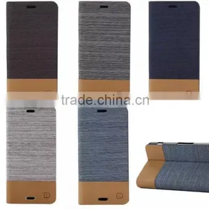 Fabric Wallet Leather Case for Sony Xperia Z3 Mini thumbnail-1