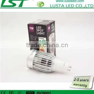 7W Spotlight LED COB, Anti-glare Lens Design, 90-100lm/W, 3 Years Warranty,Ampoule LED GU10 7W thumbnail-1