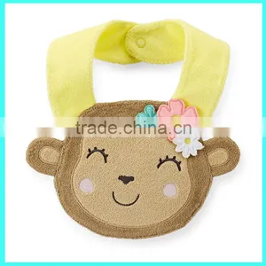 2015 New Design Monkey Girl Toddler Bibs, Waterproof Baby Bib thumbnail-1