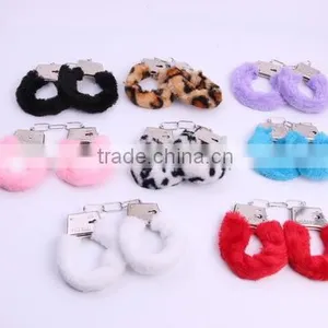 2016 Cartoon Plush Handcuffs For Sexy Adult Games, Funny Metal Handcuffs Love Products thumbnail-2