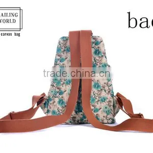 Beautiful Newest Design Canvas School Backpack for Teenage Girls thumbnail-3