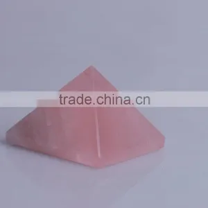 Natural Rose Pink Quartz Crystal Pyramid/crystal Stone Pyramid thumbnail-3