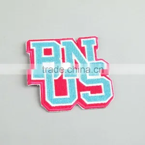 Customized Fabric Woven Badge Overlock Embroidered Border Patch thumbnail-3