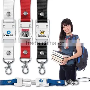 Factory Direct Sale Usb Lanyard Custom Printed Logo Polyester Lanyard Usb Flash Drive for Promotion Gift thumbnail-2