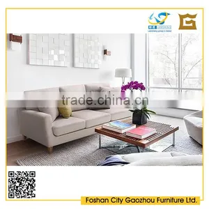 Modern Wooden Fabric Modular Sofa Living Room Furniture 1+2+3 in Nordic Style With Removable Cover thumbnail-2
