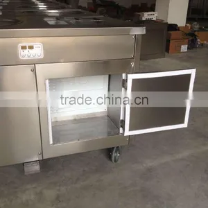Flat Pan Fried Ice Cream Machine Fried Ice Cream Roll Machine Thailand Fry Ice Cream Machine thumbnail-4