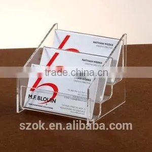High Quality Acrylic Office Square Business Name Card Holder Note Holder thumbnail-1
