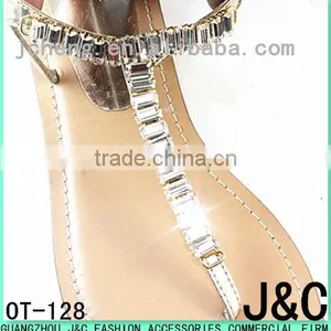 5*10 Acrylic Stones Gold Plating Fashionble Ladies Sandal Accessories thumbnail-1