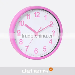 DEHENG 8inch Cheap and Hot Selling Plastic Wall Clock thumbnail-1