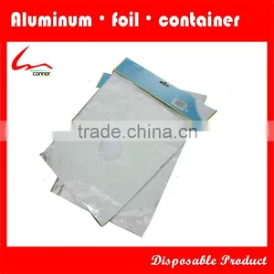 Square Gas Burner Bibs Covers Aluminum Foil thumbnail-1