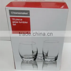 18PIECES GLASS WARE DRINKING GLASS CUP SET thumbnail-1