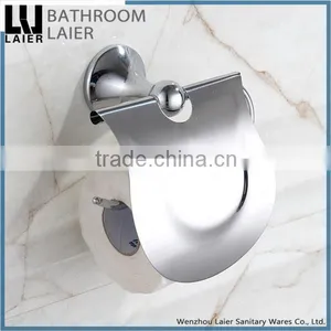 China Manufacture Covered Zinc Alloy Chrome Finishing Bathroom Sanitary Items Wall Mounted Toilet Paper Holder thumbnail-1