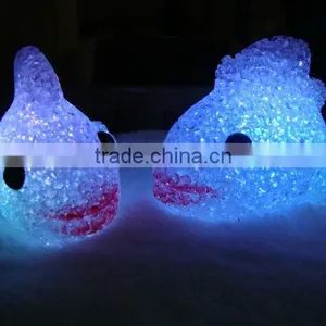 LED Night Light, Colorful Crystal Goldfish Night Light thumbnail-1