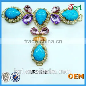 T-shape Metal Rhinestone Shoe Jewelry Chain Sandal Lace Chain thumbnail-5