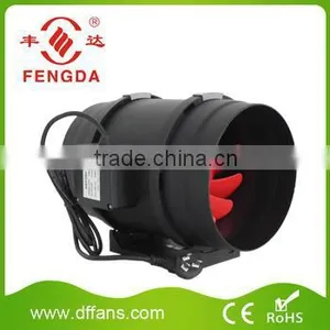 200 mm Diameter Plastic Inline Mixed Flow Extractor Fan thumbnail-1