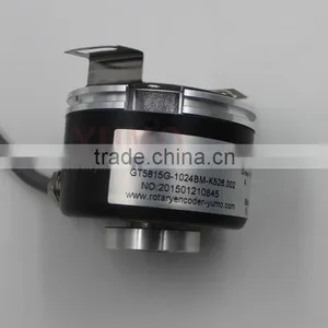 YUMO GT5815G 58mm 15 mm CNC Machine 24V Hollow Incremental Shaft Encoder thumbnail-5