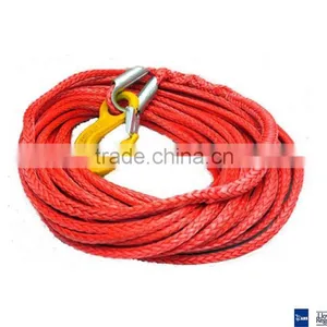 11mm x 30meters Synthetic Winch Rope With Hook for 4x4/4wd/atv/utv/suv/offroad thumbnail-1