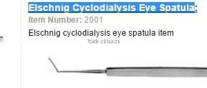 Elschnig Cyclodialysis Eye Spatula thumbnail-1