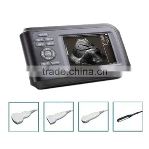 CE Mark 5.5 Inch Monitor Handheld Ultrasound Scanner With Convex Linear Transvaginal Probe Optional thumbnail-1