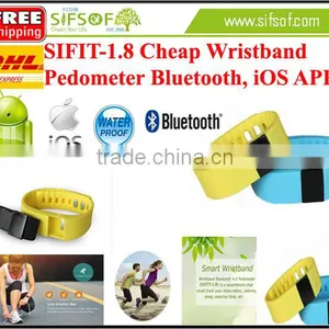 SIFIT-1.8 Bracelet Pedometer OLED Display, Records Steps, Calories Burned, Distance, Sleep Quality Accurately. thumbnail-1