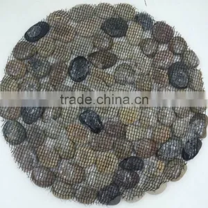 Garden Pack of 2 Stepping Pebble Stones on Mesh Borders thumbnail-5