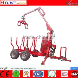 5 Ton Timber Trailer With Crane thumbnail-1
