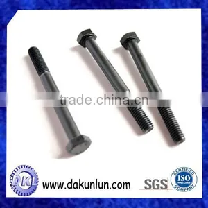 Black Carbon Steel Outer Hex Half-thread Screw Bolt thumbnail-5