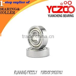 7*17*5 mm Stainless Steel 697 Miniature Deep Groove Ball Bearing From Foshan thumbnail-1