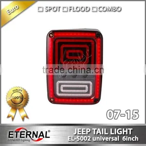 Jeep Wrangler Rubicon LED Tail Light Run Turn Reverse Brake Light JK 07-15 LED Rear Lamp thumbnail-3