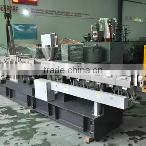 PP PE Calcium Carbonate Filler Masterbatch Plastic Granules Twin Screw Extruder thumbnail-4