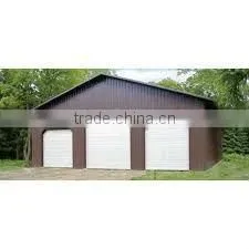 Prefab Metal Garage / 6x4x2.6m Steel Fram Garage / Metal Garage for One Car thumbnail-3