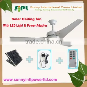 Vent Goods Hot Sell 12v Solar Ceiling Fan Include (LED Light), Controller, Solar Bettery System thumbnail-1